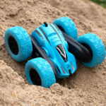 Children's double-sided stunt tipping remote control car toy 2.4G wireless remote control 360-degree rotating tumbling car