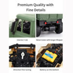 JJR/C 1:18 2.4Ghz 4 Channel Remote Control Dongfeng 7 Six-wheeled Armor Truck Vehicle Toy(Yellow) - Image 9