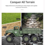 JJR/C 1:18 2.4Ghz 4 Channel Remote Control Dongfeng 8 Six-wheeled Armor Truck Vehicle Toy(Green) - Image 5