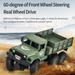 JJR/C 1:18 2.4Ghz 4 Channel Remote Control Dongfeng 8 Six-wheeled Armor Truck Vehicle Toy(Yellow) - Image 4