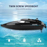 2.4G Children Rc Boat Remote Control Toy(Black) - Image 2