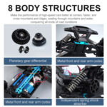 SCY-16102 2.4G 1:16 Electric 4WD RC Monster Pickup Truck Car Toy (Green) - Image 4