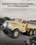 JJR/C Q60 Transporter-1 Full Body 1:16 Mini 2.4GHz RC 6WD Tracked Off-Road Military Truck Car Toy(Army Green) - Image 10