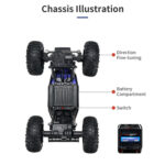 JJR/C Q112 1:14 4WD Remote Control Alloy Climbing Car (Red) - Image 7