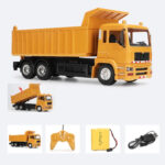 MoFun 3824 2.4G 10-channel Remote Control Simulation Engineering Vehicle, Style:Dump Truck - Image 6