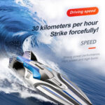 S1 2.4Ghz High-Speed Remote Control Racing Ship RC Boat(Silver) - Image 3