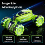JJR/C Q110 2.4G Remote Control Stunt Climbing Drift Twist Car(Green) - Image 5