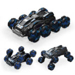 DM-558 Eight Wheel Stunt Drift Spray Remote Control Car, Specification:Dual Control(Green) - Image 3