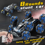 DM-558 Eight Wheel Stunt Drift Spray Remote Control Car, Specification:Dual Control(Green) - Image 6