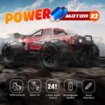 9500E 1:16 Full Scale Remote Control 4WD High Speed Car(Red) - Image 6
