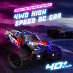 9501E 1:16 Full Scale Remote Control 4WD High Speed Car(Orange) - Image 6