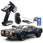 JJR/C Q142 Full Scale Electric Four-wheel Drive Muscle High Speed Drift RC Car(Blue) - Image 2