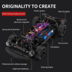 JJR/C Q142 Full Scale Electric Four-wheel Drive Muscle High Speed Drift RC Car(Grey) - Image 5
