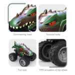 JJR/C Q148 2.4G Dinosaur Climbing Remote Control Car Monster Truck(Dark Brown) - Image 4