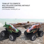 JJR/C Q148 2.4G Dinosaur Climbing Remote Control Car Monster Truck(Dark Brown) - Image 6