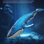 LS-XDU/RC B4 Remote Control Whale Toy Can Dive And Spray Water(Dark Grey) - Image 3