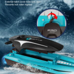 LS-XDU/RC B5 High Speed Remote Control Toy Boat with Colorful Light(Blue) - Image 6