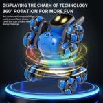 JJR/C Q200 Small Eight-wheeled Multi-function Remote Control Robot Dog(Blue) - Image 9
