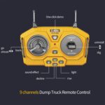 MoFun 1048 2.4G remote control nine-channel cargo construction vehicle 1:24 multi-function mining truck dumper - Image 5