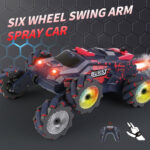MoFun JC03P 2.4G Remote Control Six-wheeled Stunt Car, Specifications:Single RC(Yellow) - Image 4