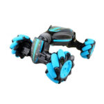 Gesture Sensing Remote Control Twisting Car Light Music Deformation Car Drift Traverse Dance Off-road Stunt Car(Blue) - Image 2