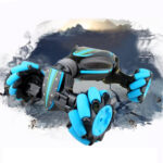 Gesture Sensing Remote Control Twisting Car Light Music Deformation Car Drift Traverse Dance Off-road Stunt Car(Blue) - Image 5