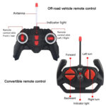 USB Charging Electric Children Remote Control Car Toys(Camouflage Convertible) - Image 4