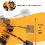 Wireless Remote Control 5-Way Charging Electric Engineering Vehicle Model(Excavator) - Image 6