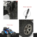 MGRC Charging Remote Control Car 2.4G Wireless Remote Control Four-Way Cross-Country Climbing Car 1:18 Car Model(Red) - Image 5