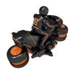 2.4G Remote Control Motorcycle Drifting Rotating High-Speed Side-Tracking Off-Road Motorcycle(Black Green) - Image 3