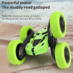 2.4G Remote Control Drift Roll Double-sided Stunt Car With Lights(Blue) - Image 4