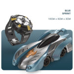 Remote Control Wall Climbing Car Mini Electric Remote Control Car Children Toy(Blue Break Watch RC Edition) - Image 2