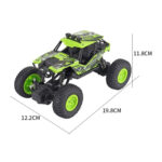 JZRC Alloy Remote Control Off-Road Vehicle Charging Remote Control Car Toy For Children Small Green - Image 3