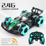 RD158-2 2.4G Four-Wheel Drive Horizontal Spray Remote Control Car(F1 Blue) - Image 6