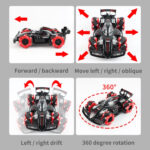 RD158-2 2.4G Four-Wheel Drive Horizontal Spray Remote Control Car(F1 Red) - Image 7