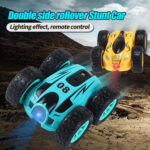 RD158-3 2.4G Mini High Speed Double Sided Remote Control Car Toy(English Box 08 Blue) - Image 2