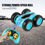 RD158-3 2.4G Mini High Speed Double Sided Remote Control Car Toy(English Box 08 Blue) - Image 4
