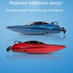 Children 2.4G Mini Remote Control Boat Summer Water Play Electrical Submarine Boys Toys(Red) - Image 6
