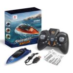 Children 2.4G Mini Remote Control Boat Summer Water Play Electrical Submarine Boys Toys(Red) - Image 9