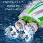 Children 2.4G Mini Remote Control Boat Summer Water Play Electrical Submarine Boys Toys(Red) - Image 6