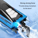 812 High-Speed RC Boat Large Horsepower Speedboat Long Endurance Waterproof Boys Water Toy Single Battery(Blue) - Image 9