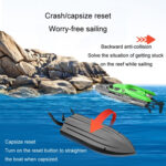 EB02 2.4G Wireless RC Boat Circulating Water-Cooled High-Speed Speedboat Racing Boat Model Toy(Orange) - Image 9