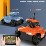 Tank Car Toys 720P HD Camera RC Car With Real-time Surveillance With Remote Controller(Blue) - Image 2