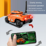 Tank Car Toys 720P HD Camera RC Car With Real-time Surveillance With Remote Controller(Orange) - Image 5