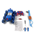 2.4G Kids Remote Control Toy Car Stunt Robot Dog Gesture Sensor Lights Music Spray Climbing Car, Color: Red Dual RC - Image 14