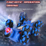 2.4G Kids Remote Control Toy Car Stunt Robot Dog Gesture Sensor Lights Music Spray Climbing Car, Color: Red Dual RC - Image 7