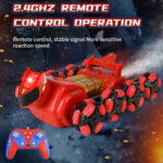 2.4G Kids Remote Control Toy Car Stunt Robot Dog Gesture Sensor Lights Music Spray Climbing Car, Color: Blue Dual RC - Image 10