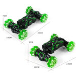2.4G Spray RC Car Gesture Sensor Music Lights Twist Stunt Drift Car Double Side Driving Buggy Toy, Color: Handle RC Blue - Image 3