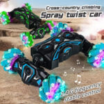 2.4G Spray RC Car Gesture Sensor Music Lights Twist Stunt Drift Car Double Side Driving Buggy Toy, Color: Handle RC Blue - Image 7