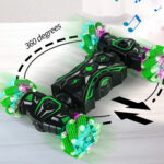 2.4G Spray RC Car Gesture Sensor Music Lights Twist Stunt Drift Car Double Side Driving Buggy Toy, Color: Handle+Watch RC Blue - Image 9